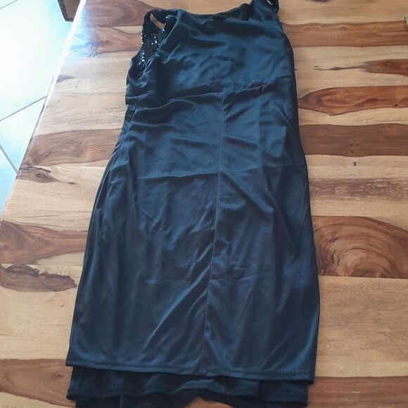 Jessica Howard Sequin wrap top Side Runch Dress - Picture 11 of 15